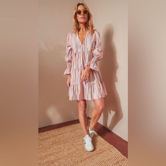 POMANDER PLACE Bermuda Pink Sorbet Kenzo Dress; Size Medium; NWOT! 😃 - Picture 3 of 14